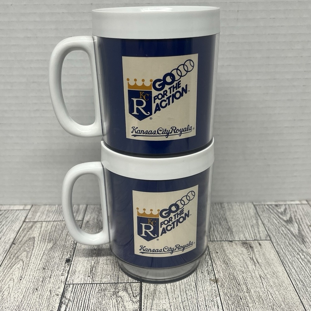 Vintage Thermo Serv Kansas City Royals Maxwell House Coffee Mug Insulated